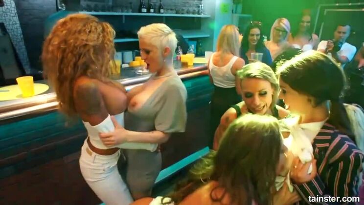 Lesbian orgy with Tiffany Tatum, Tiffany Doll & Tina Kay - Big Tits & Stockings
