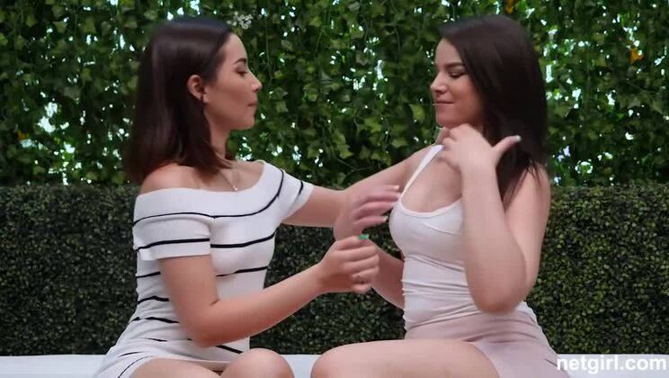 Gemma and Aria's Lesbian Audition with a Strap-on