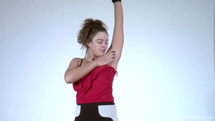 Get a Glimpse of Dominique's Hairy Body in Lingerie