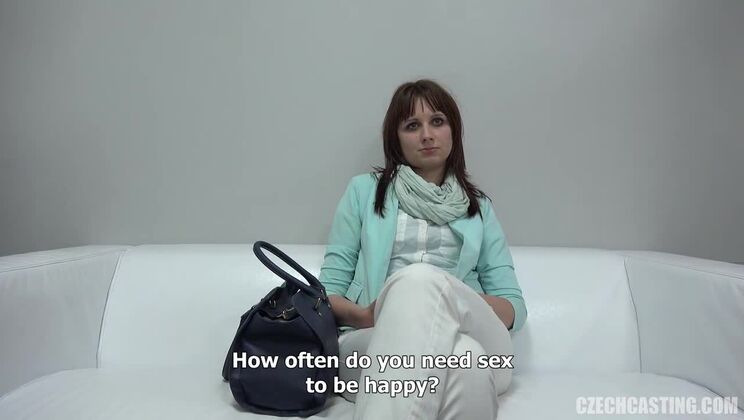 Brunette Model Tereza Casting - Czech