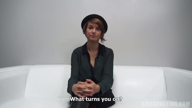 Czech Brunette Lenka Casting Video