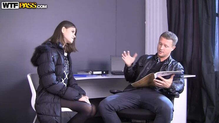 Anna Taylor - Insane Casting Couch Fuck with Stockings