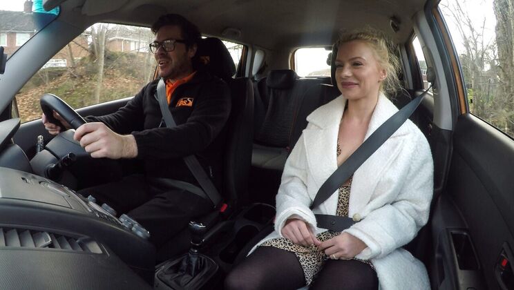 Polish Blonde's Erotic Driving Experience