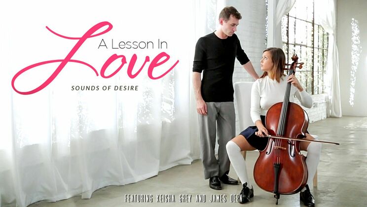 Brunette Teen's Love Lesson