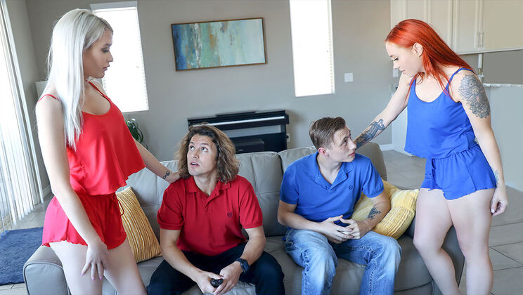 Game On: Pornstars in a Crazy Foursome