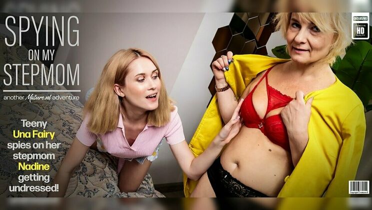 Una Fairy Spies on Nadine, Then Licks Her Wet Pussy
