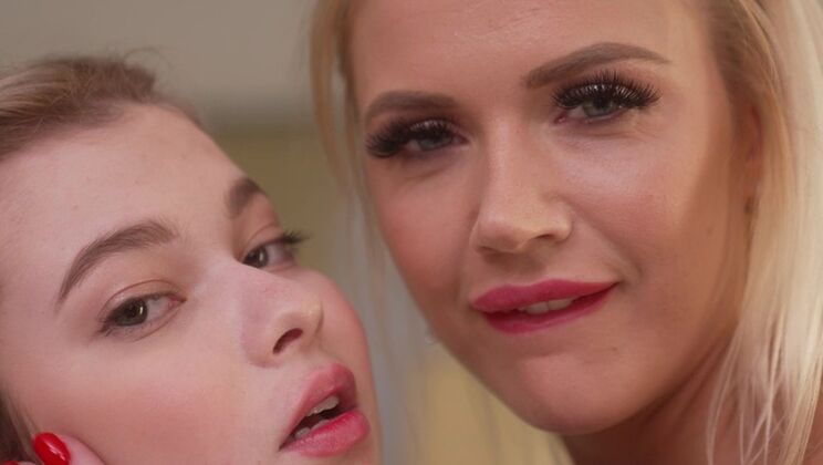 Stepmom and Teen Girl in Raunchy Group Action