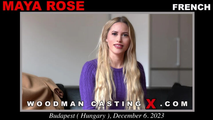 Maya Rose Casting - Hardcore Blowjob & Gaping Ass