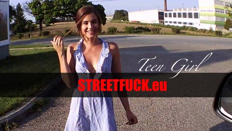 Public Sex with Little Cutie on the Road