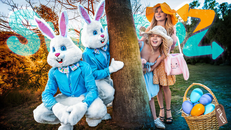 Blonde and Busty Stepsister Sucks