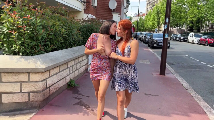Shaved Lesbians Eve and Clemence in Erotic Play