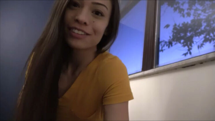 POV Teen Blowjob and Cumshot Goodnight