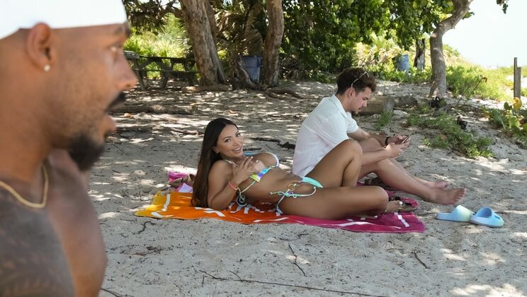 Anal Sex Beach Day: Enhanced Body and Tattoo Action