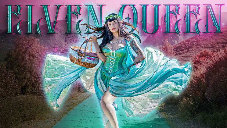 Skinny Elf Queen Headband Look for Cum Shot