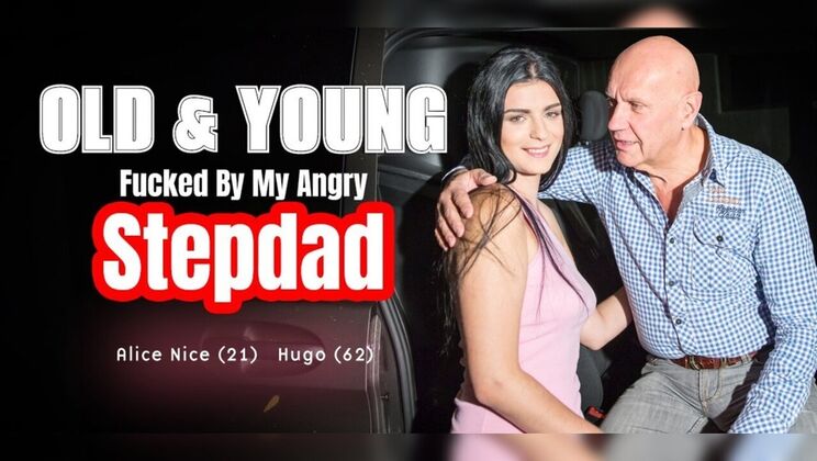 Old Man Fucks Teen After Car Trouble: Wet Pussy, Cum in Mouth