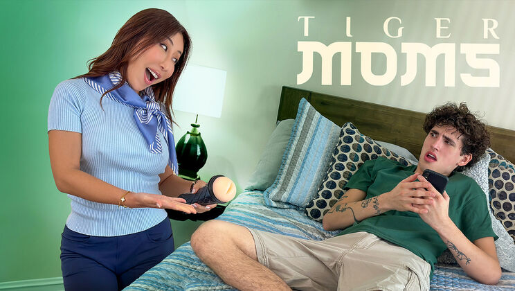 Fit Stepmom Nicole Doshi Teaches Taboo Touch with Cum on Tits